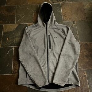 Oakley Men's Heather Gray Hooded Jacket
